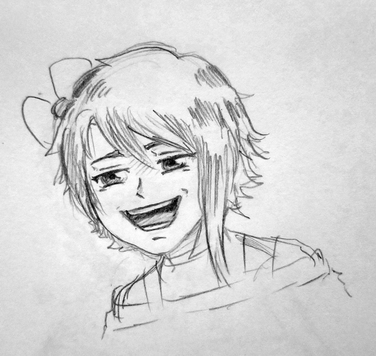 EvilButterfly8's tweet photo. I drew how I look when I try to smile with my teeth, my husband says I look like a PS2 render 🤣 I hate showing my teeth, they're not bad or anything I just feel awkward with them out
#sketch #doodle #mangaart #awkward #tryingtosmile https://t.co/TPNKFrexTT