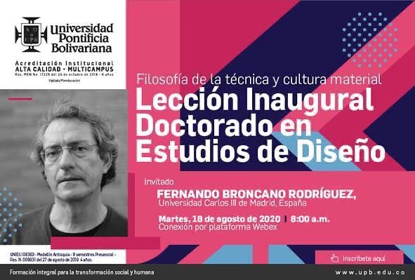julianossa_DI's tweet photo. Los esperamos en la conferencia de apertura del Doctorado en Estudios de Diseño de #idesignUPB en @upbcolombia
Inscribete en: https://t.co/plHGEfLHEN
@upbartefactos @edp_uveritas @u_landivar @diconexiones @mincomercioco @cpcdisenoi @Mineducacion @elperpetuosocorro @sinencolombia https://t.co/nEI2rJunFH