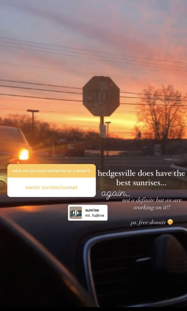 hhsclassof2021_'s tweet photo. Our insta stories from this evening. Follow us @ hedgesville2021 to stay updated and interacted! 😉💙 https://t.co/s8DYE6mFP5