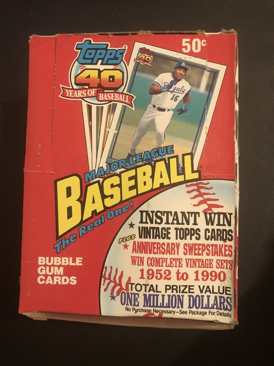 iCrushGoals's tweet photo. Selling a few my 1991 Topps packs for $35.00 a box, includes shipping. 

“Like” this tweet, I’ll put your name in a drawing to WIN A FREE BOX! 

Retweet &amp; I’ll add your name twice. 🤓 

I’ll announce the winner too! 

DM me!

#BaseballCards #TheHobby #Topps #MLB #Baseball https://t.co/w3VL0mNBWm