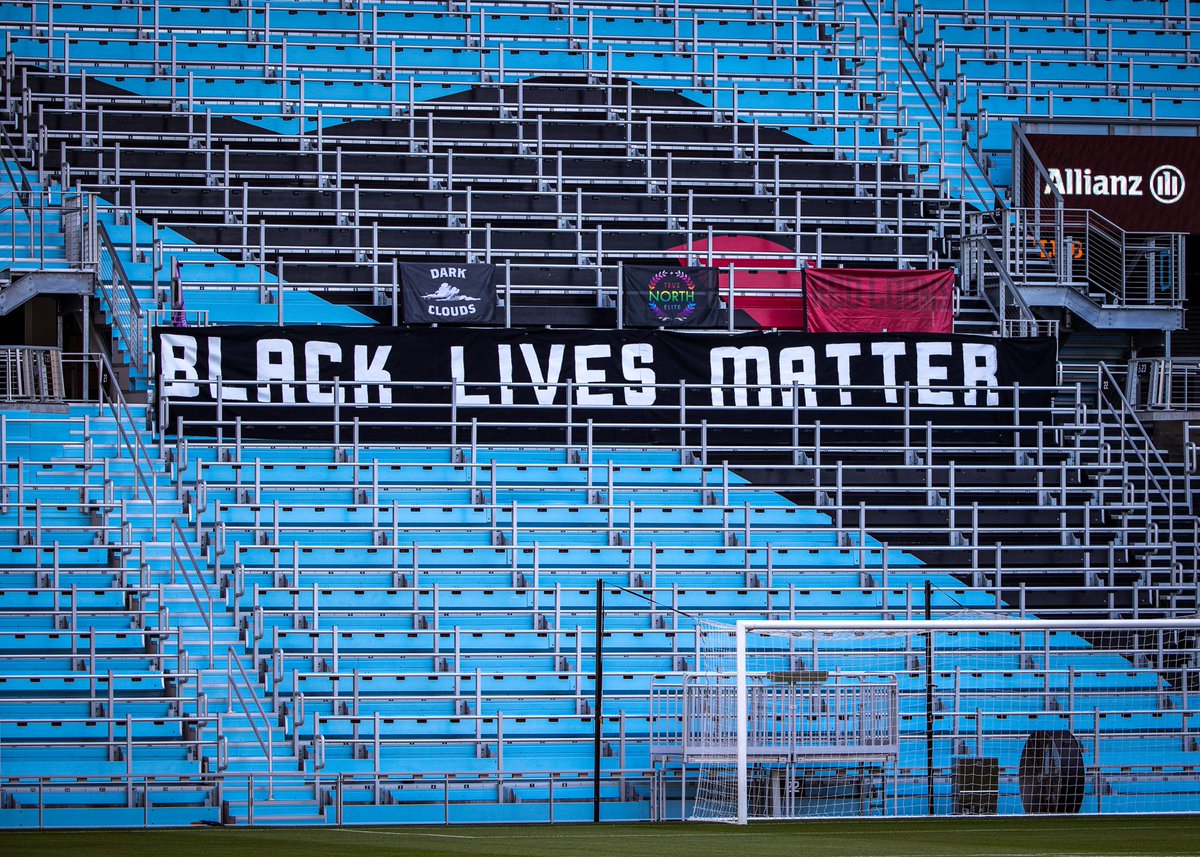 MNUFC's tweet photo. Black Lives 𝙎𝙩𝙞𝙡𝙡  Matter

#BlackLivesMatter https://t.co/WzLeOSxDc4