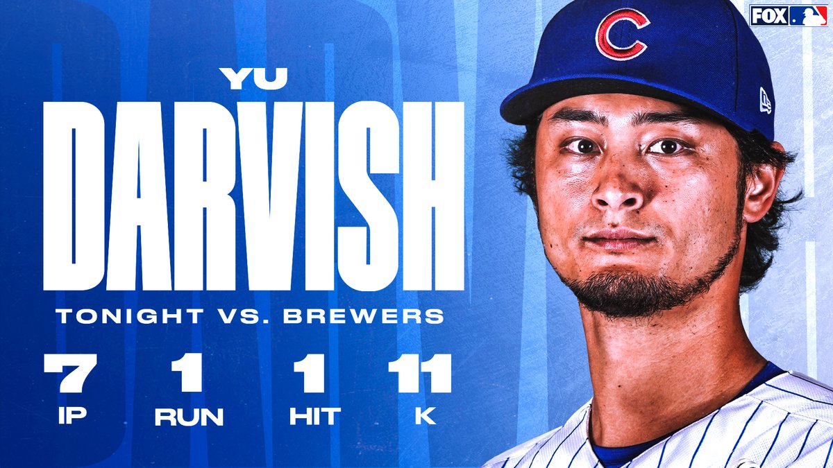 MLBONFOX's tweet photo. A dominant start for Darvish 👏 https://t.co/lv61JJjpTJ