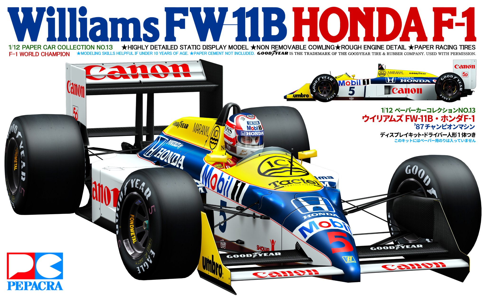 Honda | Honda Racing Gallery | F1 第二期 | Williams Honda FW11B