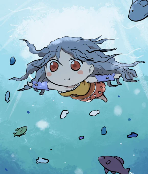 ネムノさんの川潜り?? #おは東方 