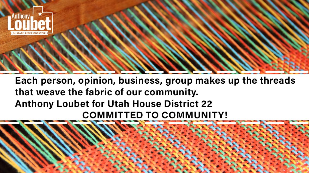 I'm so proud to be in Utah House District 22. We have such a great diversity on our community and each of us contributes to the entire fabric that is on the west side of Salt Lake!
 #ALoubet22  #UTDistrict22  #MagnaUT  #CoppertonUT  #KearnsUT  #WVCUT