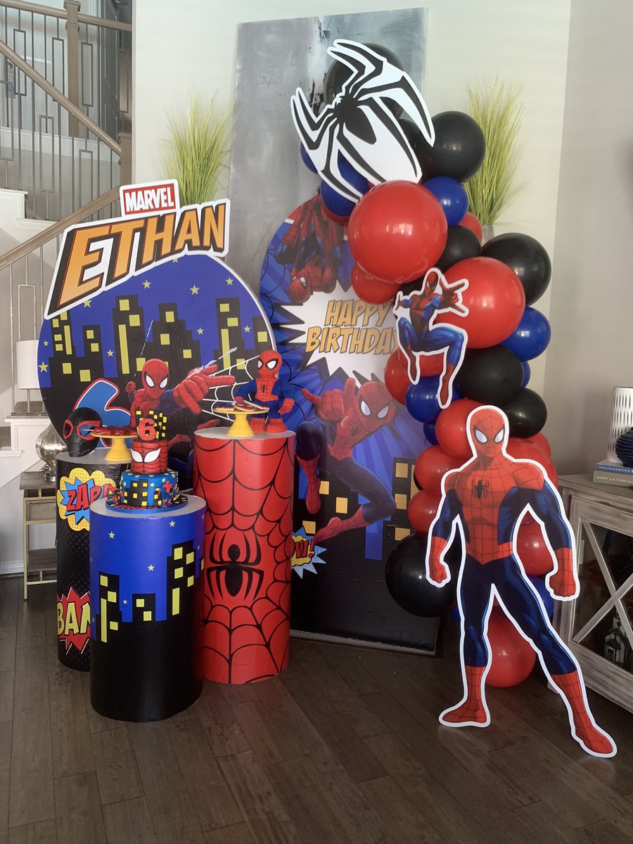 LRiliece_Events's tweet photo. Spider-Man 🎶Spider-Man 🎶
Happy 6th Birthday Ethan! https://t.co/5hxQuDGcEW