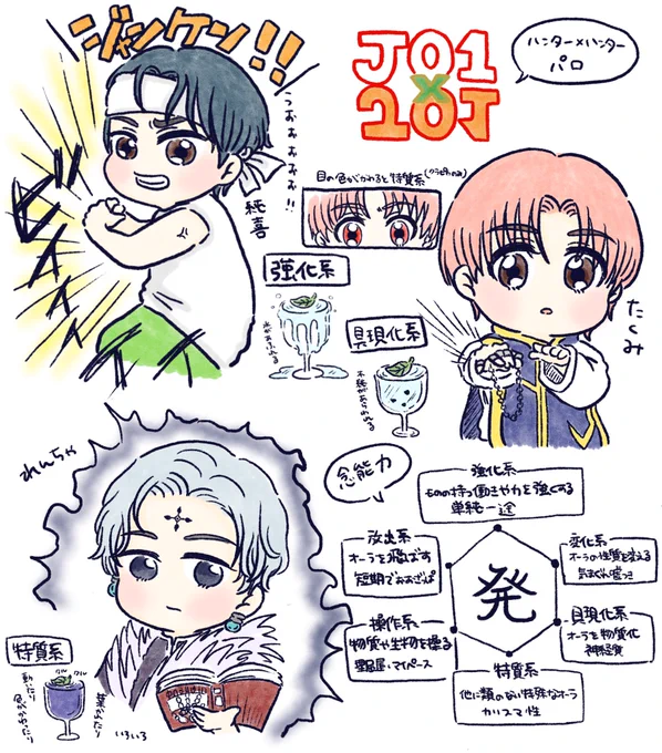 分かりみが深すぎたよ…
(ハンター×ハンター分かれば分かるFA)

#JO1fanart #川尻蓮 #川西拓実 #河野純喜 https://t.co/7wNNDaDPO3 