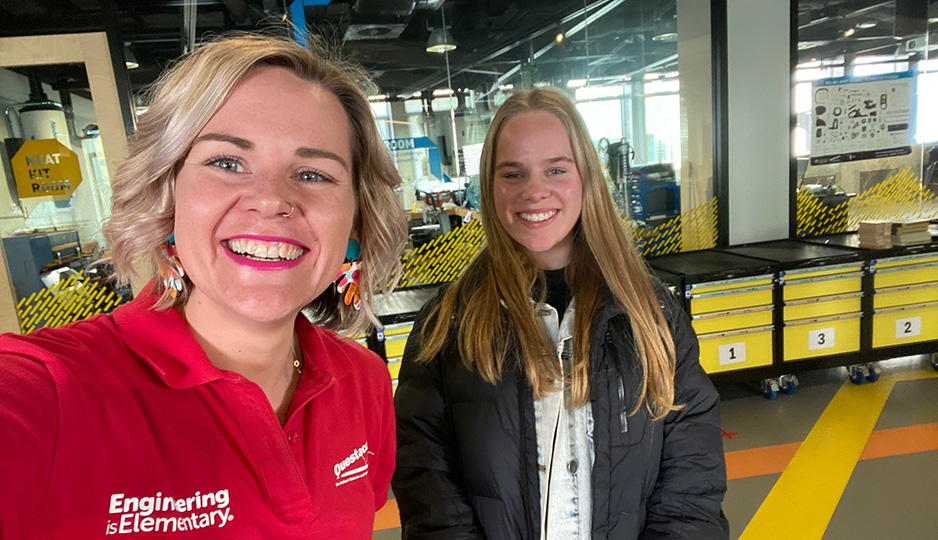 _CGGS's tweet photo. Our very own Georgia Lister (Year 11) has been selected to be the new face of @questacon Engineering is Elementary program. Read what Georgia has to say about this extraordinary opportunity: https://t.co/PY9yWqMhvC #engineeringiselementary #girlsinstem #WomenInSTEM https://t.co/9tNAzEpRXT