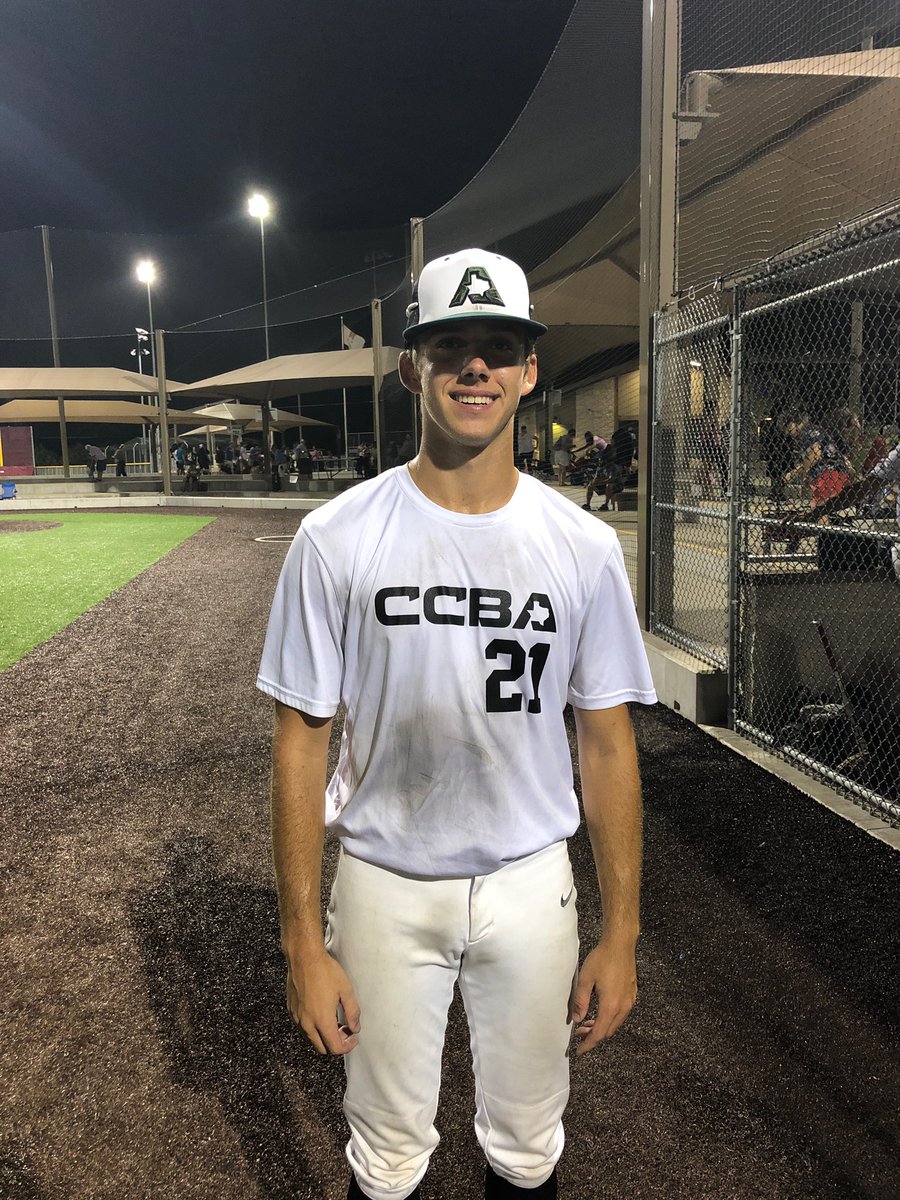 FiveTool's tweet image. @FiveToolTexas: F: @BbCounty 2021 4, East Texas Banditos DeJesus 3 
PoG: @Jack_Redmon2021 2-3, 2B, 4 RBI, R
Pitcher: @cbaugh_21 4IP, 6K, 2H, 0R