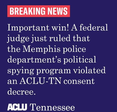 Reminding folks that in 2018, the Memphis Police Department was found guilty in Federal court for spying on Antonio, myself and every other outspoken activist in this city. Why? Memphis is dependent on low wage jobs and warehouse workers being the distribution hub of the world.