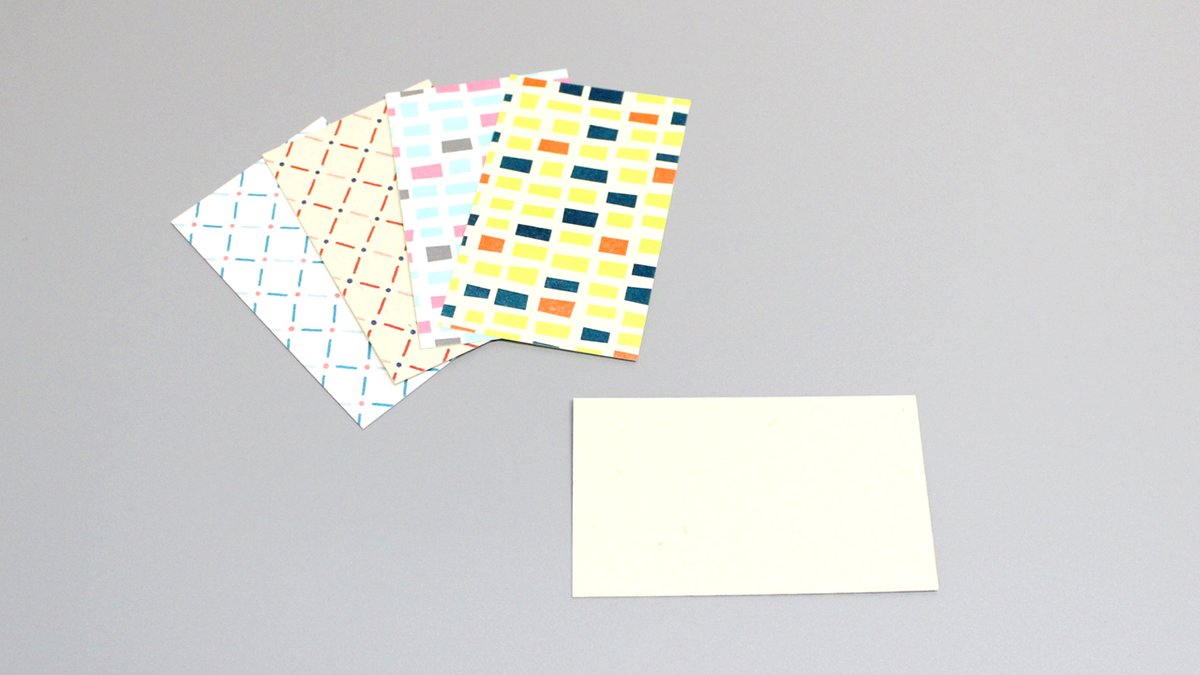 手紙社 孔版印刷を専門とする印刷会社 レトロ印刷jam では 様々な配色の色見本として使える 配色パターンカード が新登場 色見本としてはもちろん メッセージカードとしても活躍しますよ シルクスクリーン好きにはたまらないアイテム ぜひゲット