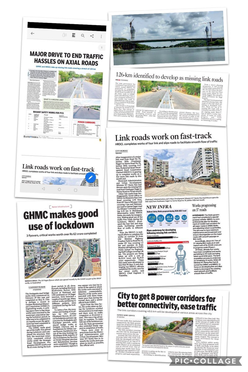 PuttaVishnuVR's tweet photo. Besides fulfilling basic amenities like Potable water, 24/7 Power, Drainage & PHC’s; initiatives like #PattanaPragathi, #HarithaHaram, #ThemeParks, #SRDP,#CRMP, #2BHK, #PoliceCommandCC, #TSiPAAS & #TSbPAAS are making #Hyderabad a Clean, Green, Safe & Smart #GlobalCity👏
@KTRTRS https://t.co/ySC9j9S6kx