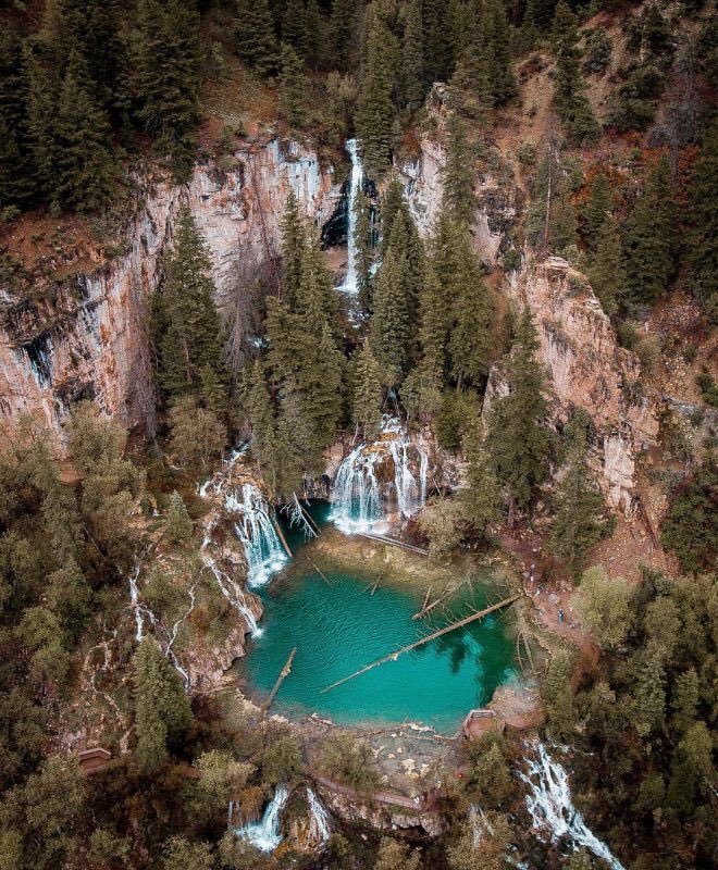 KyleCinVail's tweet photo. The news only gets worse.  Fire is still 0% contained, over 6000 acres, and is now threatening one of the most beautiful little spots in all of Colorado, Hanging Lake.😔 #PrayForRain https://t.co/igeJasCqio