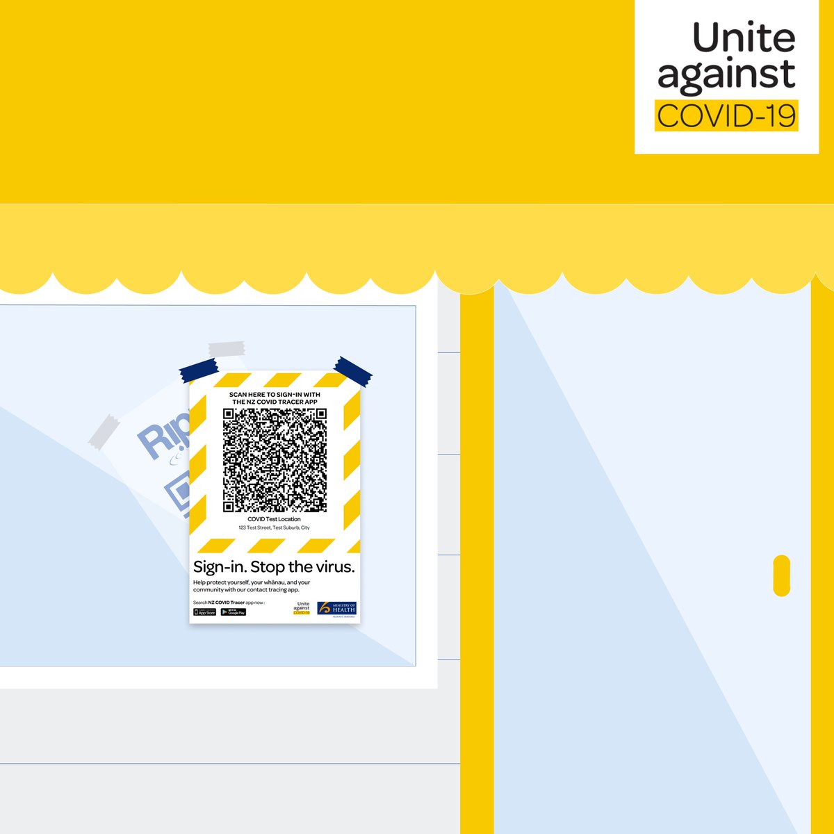 Rippl_NZ's tweet photo. We encourage you to continue to use the Rippl app, but to avoid confusion (when NZ COVID Tracer can’t scan Rippl codes) we have decided that it's best for everyone to replace their Rippl QR code posters with NZ COVID Tracer. Let's beat this thing. More on this below. https://t.co/73phIO67bk