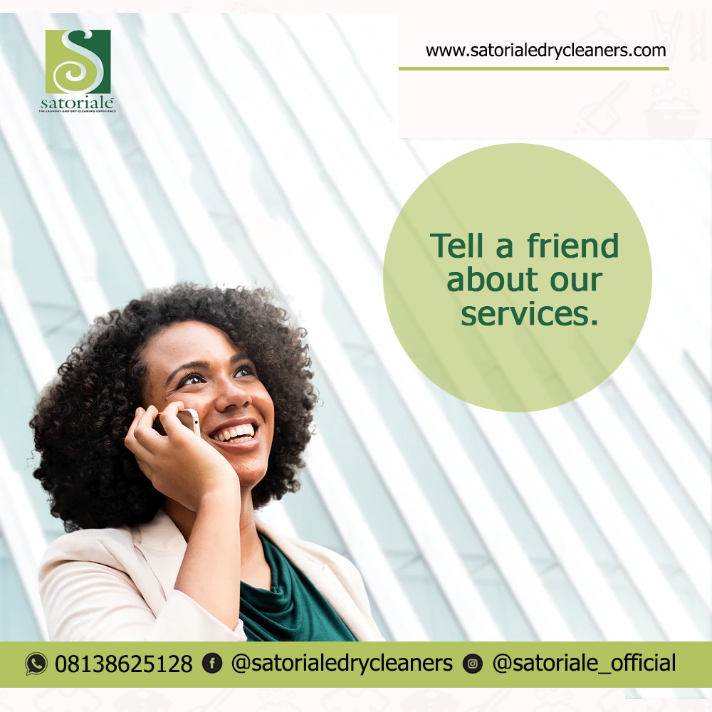 We offer laundry and dry cleaning services. We have a physical store and we offer free pickup and delivery services.
.
Refer our business 🙏🏾🙏🏾

To schedule your laundry, pls call
- 08138624722
-
-
#drycleaners#laundry#tgif #monday #drycleaning #drycleaningservice