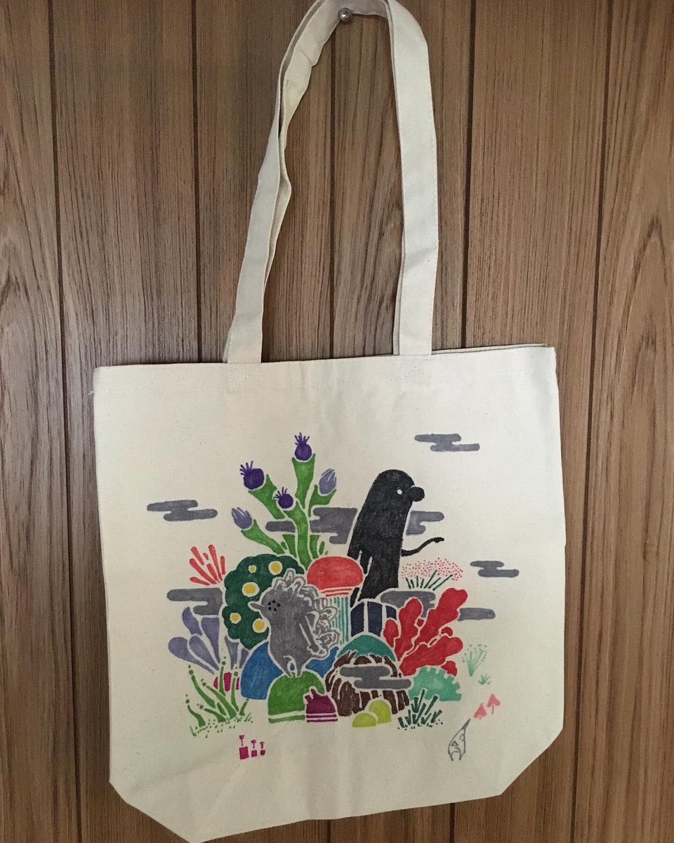 堀 としかず Hori 画家 イラストレーター Sharpie シャーピー を使ったエコバッグ 2作目 Sharpie シャーピー Diyアート カラフルサマー エコバッグ 油性マーカー カラーペン プレゼント Illustration Art Illustrator Illust Artwork Artist