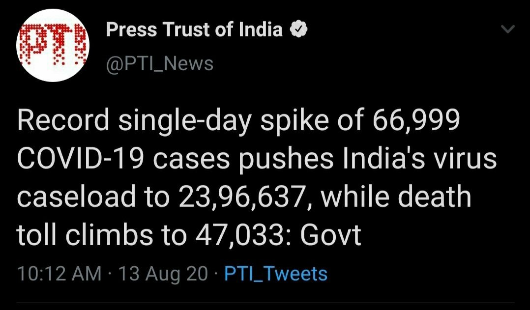 Year : 2020Era :  Ram RajyaDay : 9  https://twitter.com/yippeekiyay_dk/status/1293748038159147009