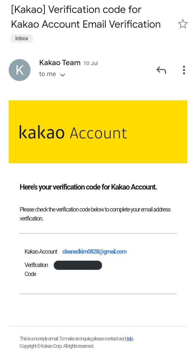 After the long journey of waiting, you must receive this email from them. Same procedure of going back to them, click the 카카오톡/카카오계정→카카오계정, from it you need to wait for another operator to assist you.