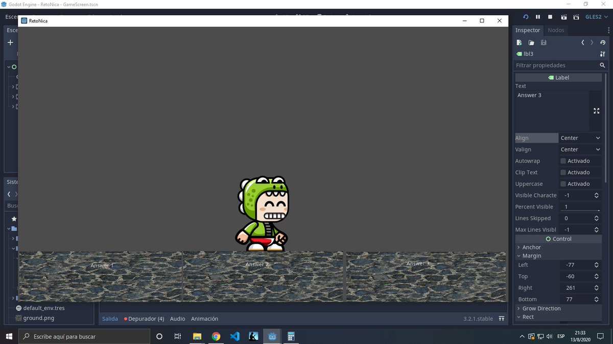NiCatDevs's tweet photo. Hoy estuve trabajando en el Remake de Reto Nica (sprites provisionales) https://t.co/OjHjx6vvMi