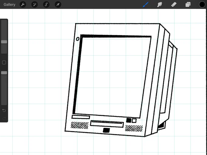 i'm drawing chunky CRT again 