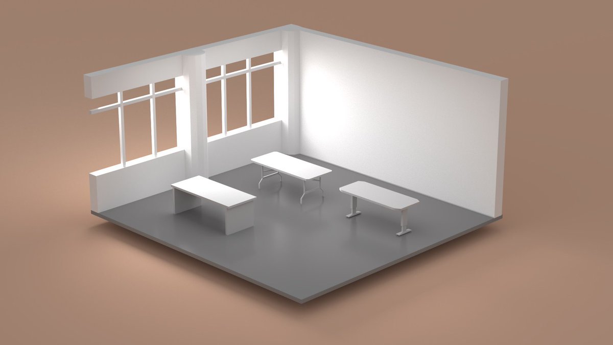 JomhoDev's tweet photo. I call this one “Desks In an Office” #IndieGameDev #Maya #LowPoly #gamedev #SexyDesk #Unity3D https://t.co/oBo7T5a4H2