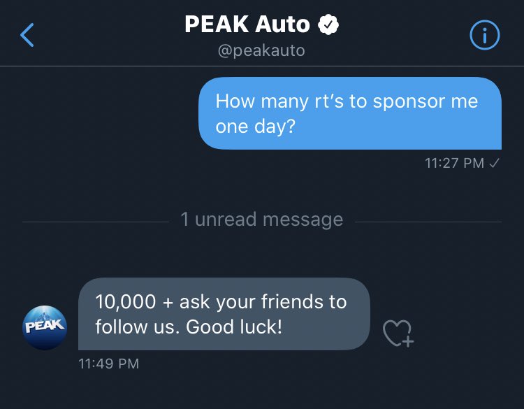 Hey uh... you guys wanna help me out?? Lets get it @peakauto!