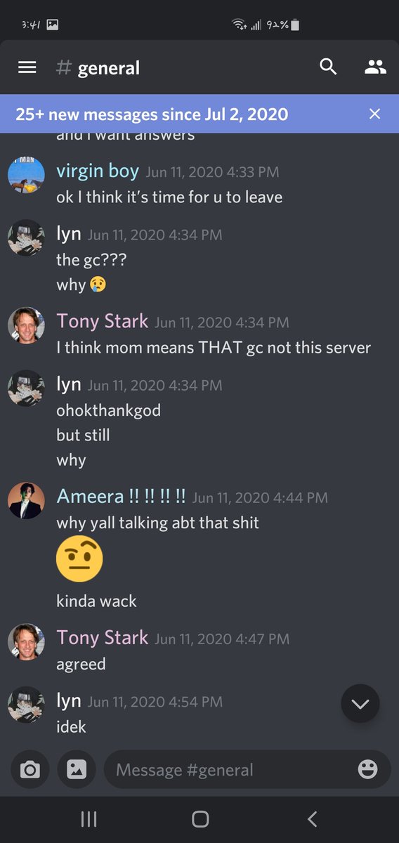 Occasion, Lyn joked about r*pe. Example: She asked in a group chat that I was apart of, "If animal could r*pe humans". There are screen recipets below from discord and twitter messages.