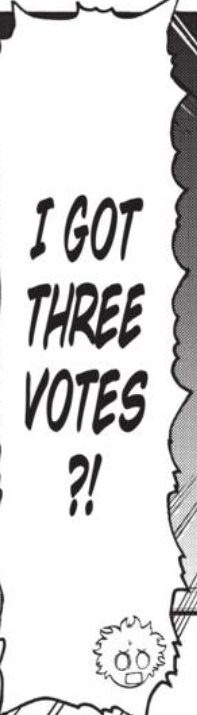 This chapter's focused on vote for the class rep (class president in the eng translation) so Deku wins by earning 3 votes and....well you can figure who one of those votes was lol