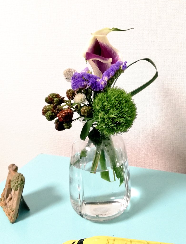 carol_e_20's tweet photo. 初 #weeklyflower 来ました〜
自分で絶対買わない花と組み合わせ〜💕いいね👍
高さはないけどボリュームある
これで940円なら、他のサブスクと比較しても全然悪くない
#お花のサブスク色々お試し中
#bionicplants https://t.co/rESEs5JBiS