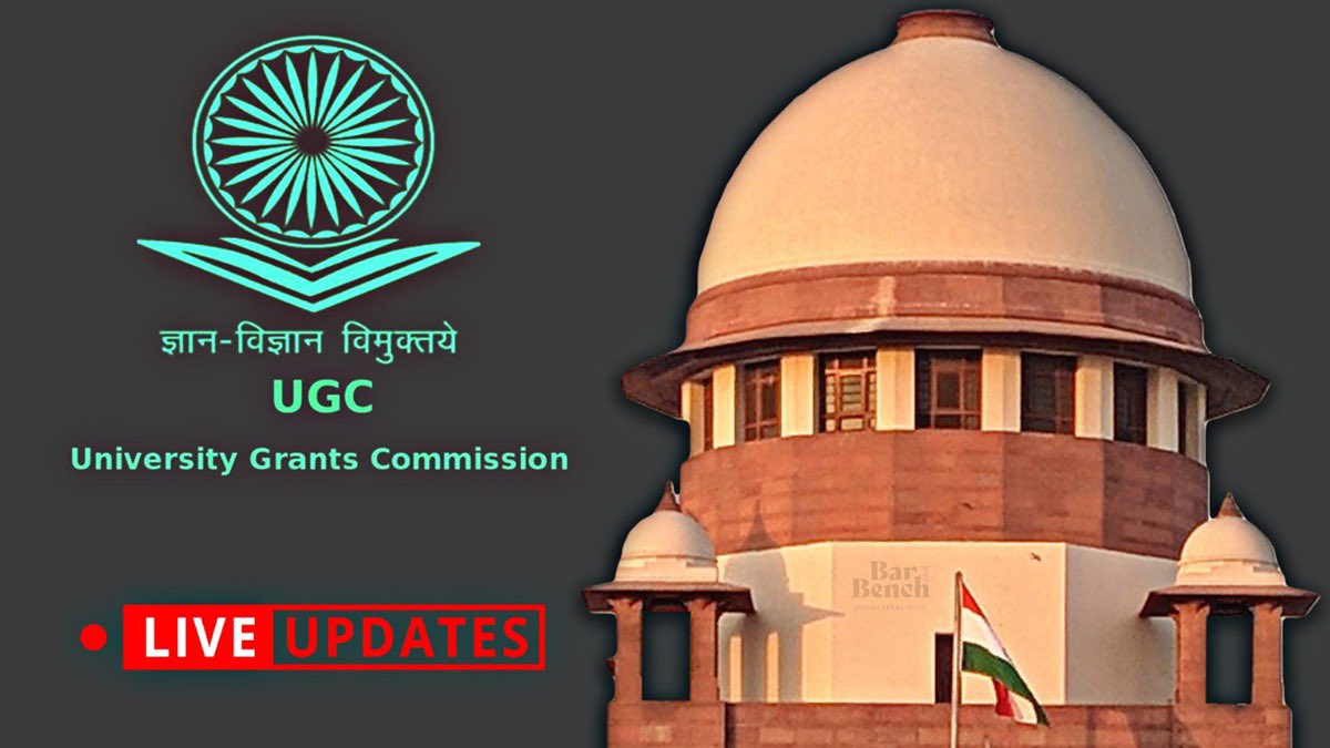 The UGC MATTER is coming up before a bench headed by Justice Ashok Bhushan. Advocate  @advocate_alakh is arguing for the students to postpone the exams due to Covid 19 pandemic. Follow LIVE UPDATES. @anubha1812  #StudentsInSCForJustice  #studentsAgainstUGCGuidelines