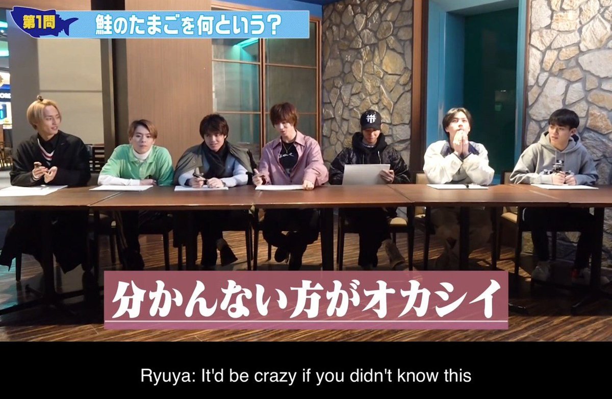 during the waterworld quiz, almost all of them have already got an answer and there's matsumatsu: