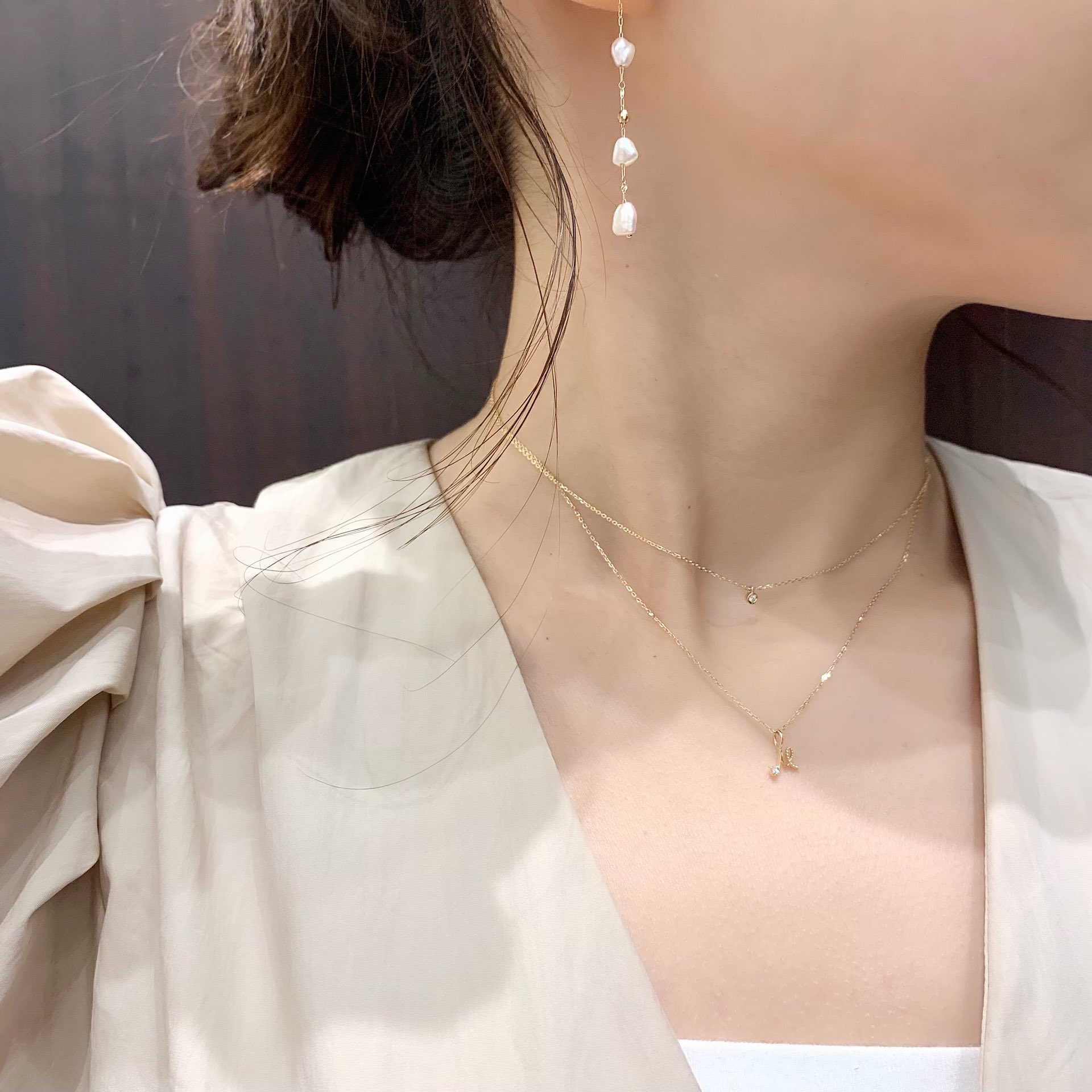 Agete アガット スタッフコーディネート アガット なんばマルイ シンプルだけど特別感のあるイニシャルネックレス 自分のイニシャルだけでなく 好きな言葉の頭文字を身につける事でお守りにしてみてはいかがでしょう T Co Iasvbipxh4
