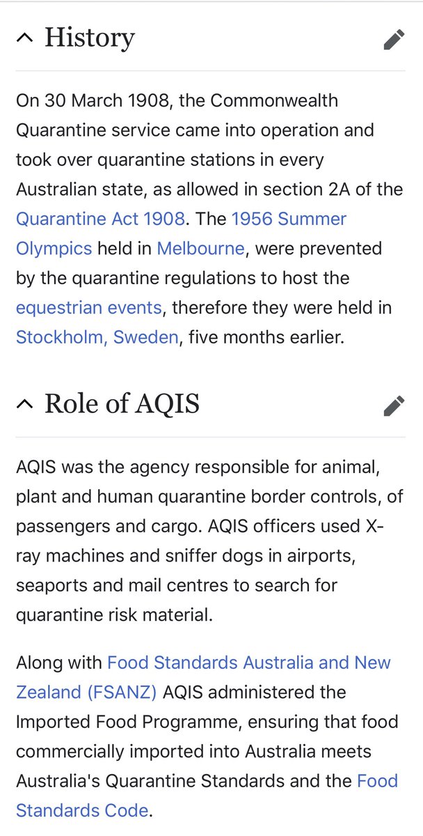 2. We had an Australian Quarantine Service which looked after us in the Spanish Flu pandemic. It was abolished in 2012. https://en.m.wikipedia.org/wiki/Australian_Quarantine_and_Inspection_Service