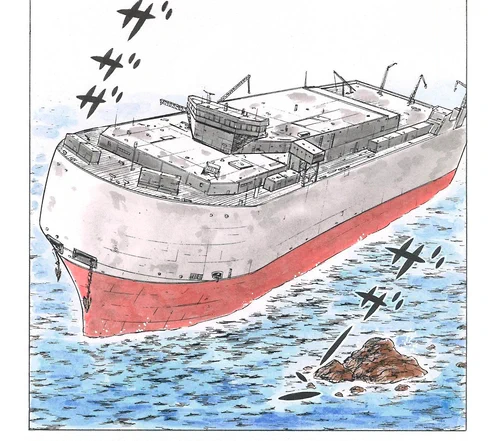『解体屋ゲン』ではタンカーの座礁を題材にした話も描いています。第3巻収録の「水中爆破」。Kindleなら99円、Unlimitedなら読み放題です。 