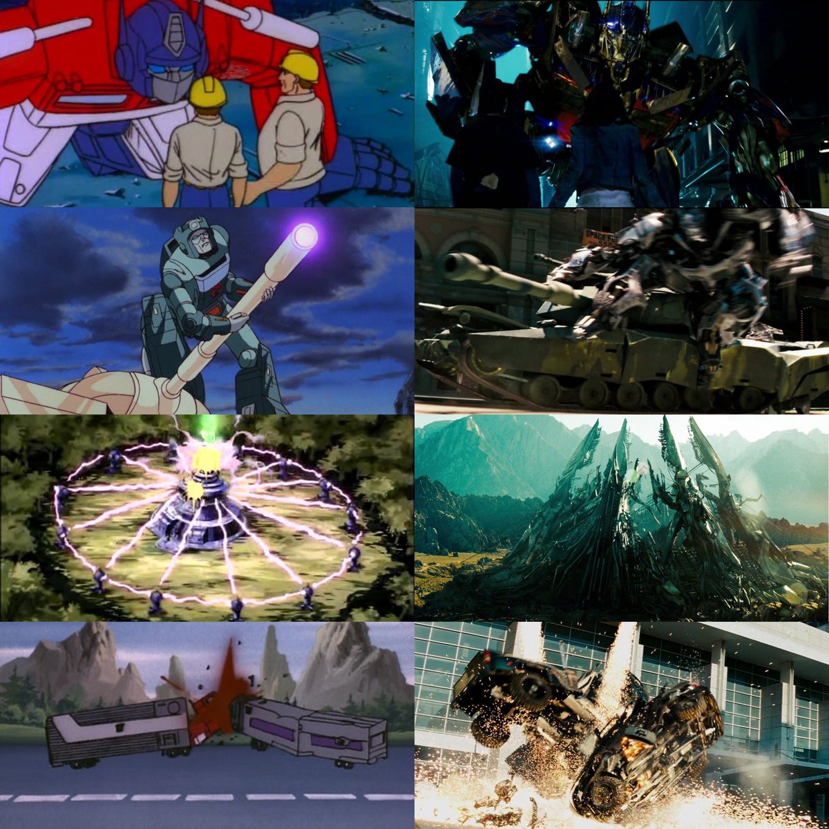 青空 トランスフォーマー 実写映画でアニメのオマージュをやってくれるのめちゃくちゃ好き