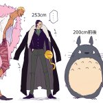 意外と小さく見える？!トトロとワンピースのキャラクターたちを並べてみると･･･!