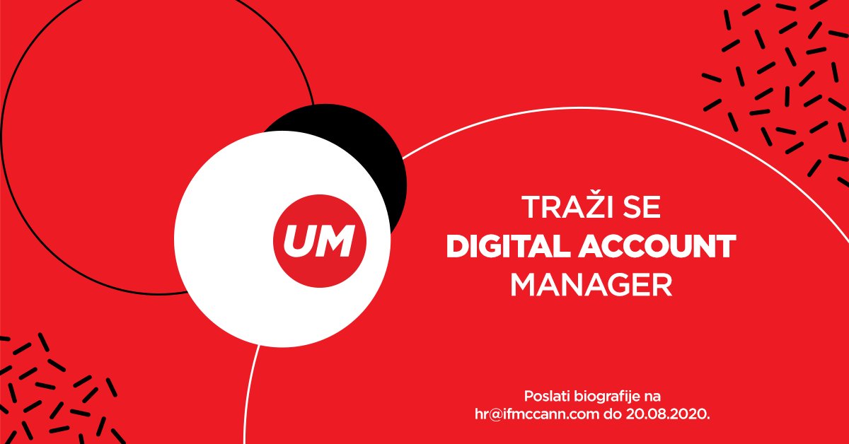 Ukoliko svim zadacima pristupaš analitično, imaš strast prema digital advertajzingu, kao i iskustvo u kreiranju medijskih strategija, poseti bit.ly/2PNWSrs i postani deo našeg tima! #posao