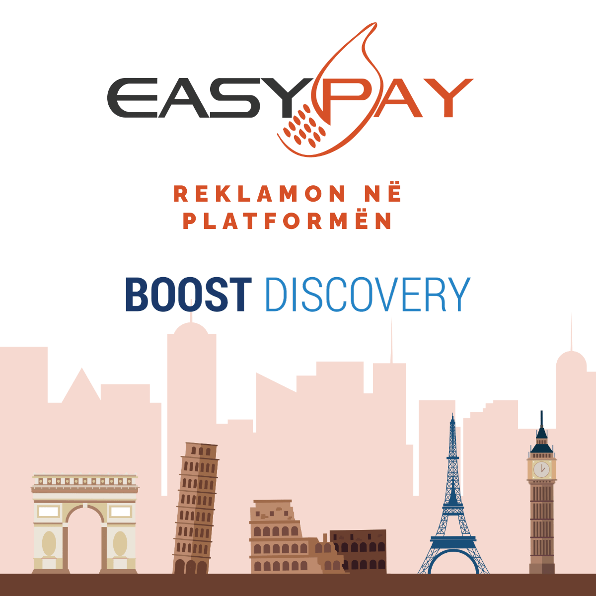 boost_al's tweet photo. Easy Pay zgjedh platformën #BoostDiscovery për të reklamuar jo vetëm brënda por edhe jashtë vëndit, duke i besuar formave inovatore të targetimit të shqiptarëve jashtë vëndit që platforma jonë ofron. 
#Boost #Easypay #Boostdiscovery #nativeads #nativeadvertising https://t.co/nBYq34X65f
