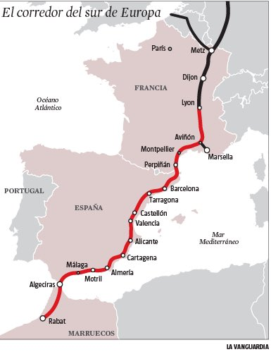 Mariloliana's tweet photo. @JRDiezdeR Discúlpeme Ud. a #Cartagena no hacía falta integrarla en el #CorredorMediterráneo, pues ya era parte de la ruta del Corredor Mediterráneo, lo que hicieron Uds. fue sacarla, para luego hacer un apéndice que no tiene sentido y llevarse el aeropuerto y la ZAL para justificarlo. https://t.co/AdXTgBkwO9