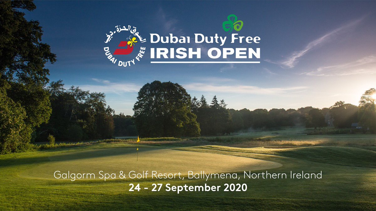 IrishOpen_'s tweet photo. The 2020 Dubai Duty Free Irish Open will now be played at Galgorm Castle on September 24-27. https://t.co/InDEmzSBNU