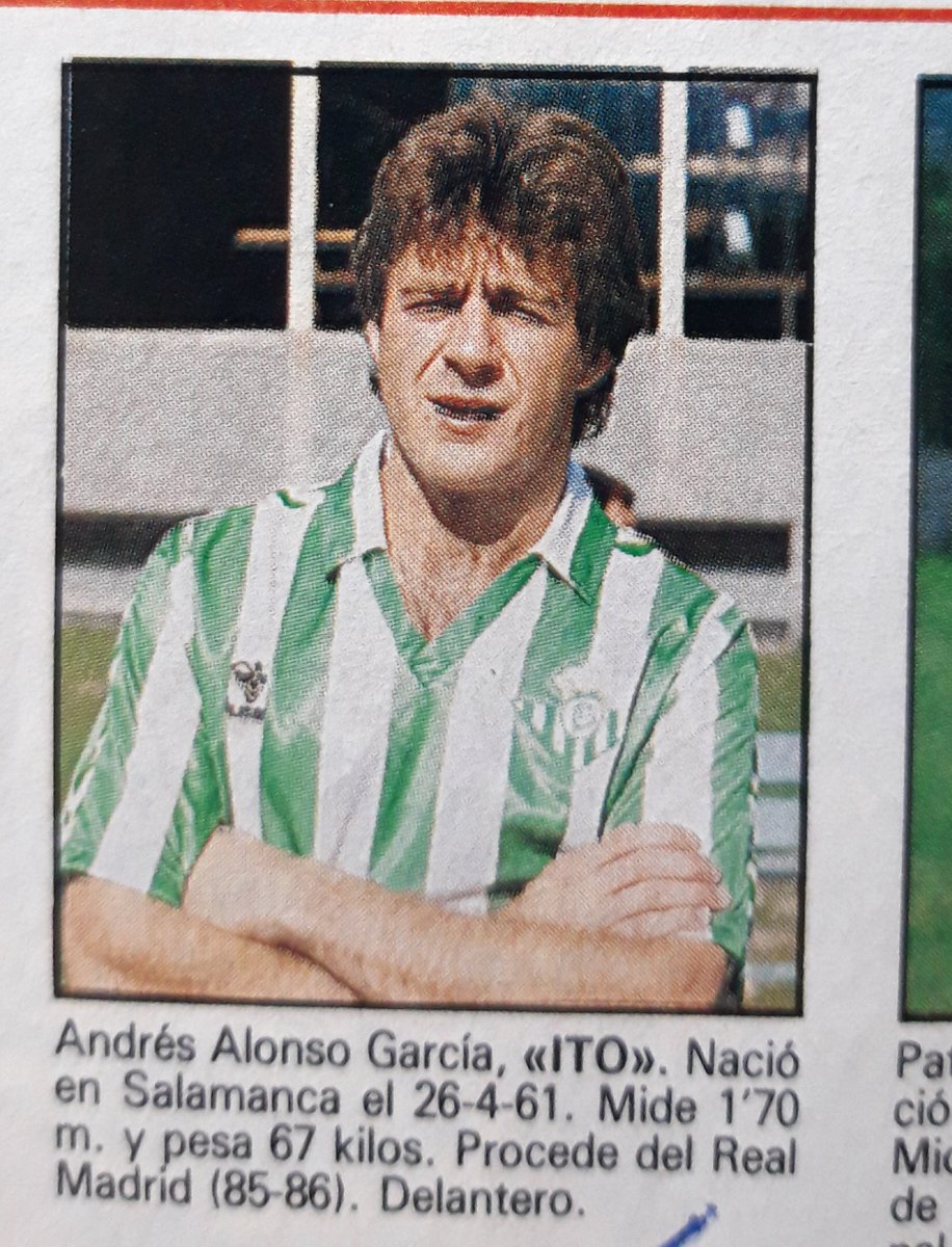 FutbolCarroza's tweet photo. 📷 El salmantino Andrés Alonso 'Ito', en su etapa en el Real Betis.

🔄 El futbolista destacó antes de cumplir los 20 años en el equipo de su ciudad, lo que llamó la atención del Real Madrid.

🗒️ También jugó en el Palencia, Valladolid, Ceuta y Cultural Leonesa. https://t.co/Wllm5zlR7W