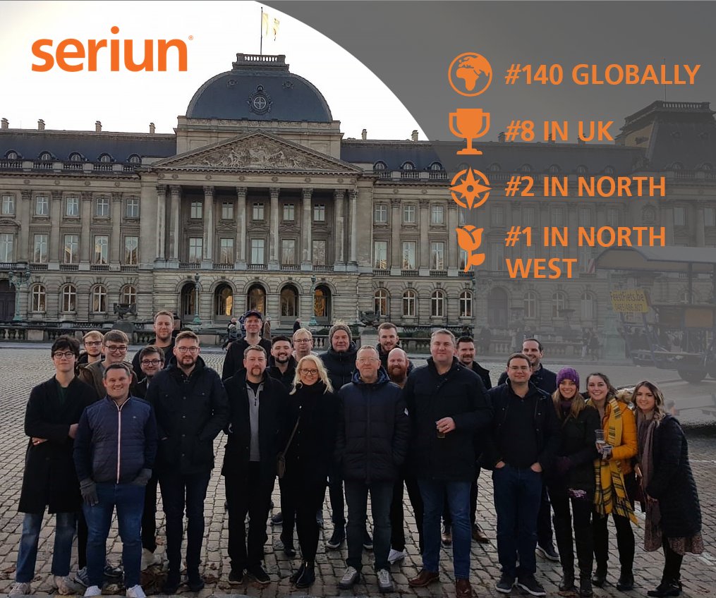 We are excited to announce that Seriun has ranked at 140th in the <a href="/MSP_501/">MSP 501</a> list this year!🎉 Our position on the list means we’re also 1st in the North West, and 8th in the UK. Having our company name included amongst the world's best managed service providers is exciting news.👏🏻