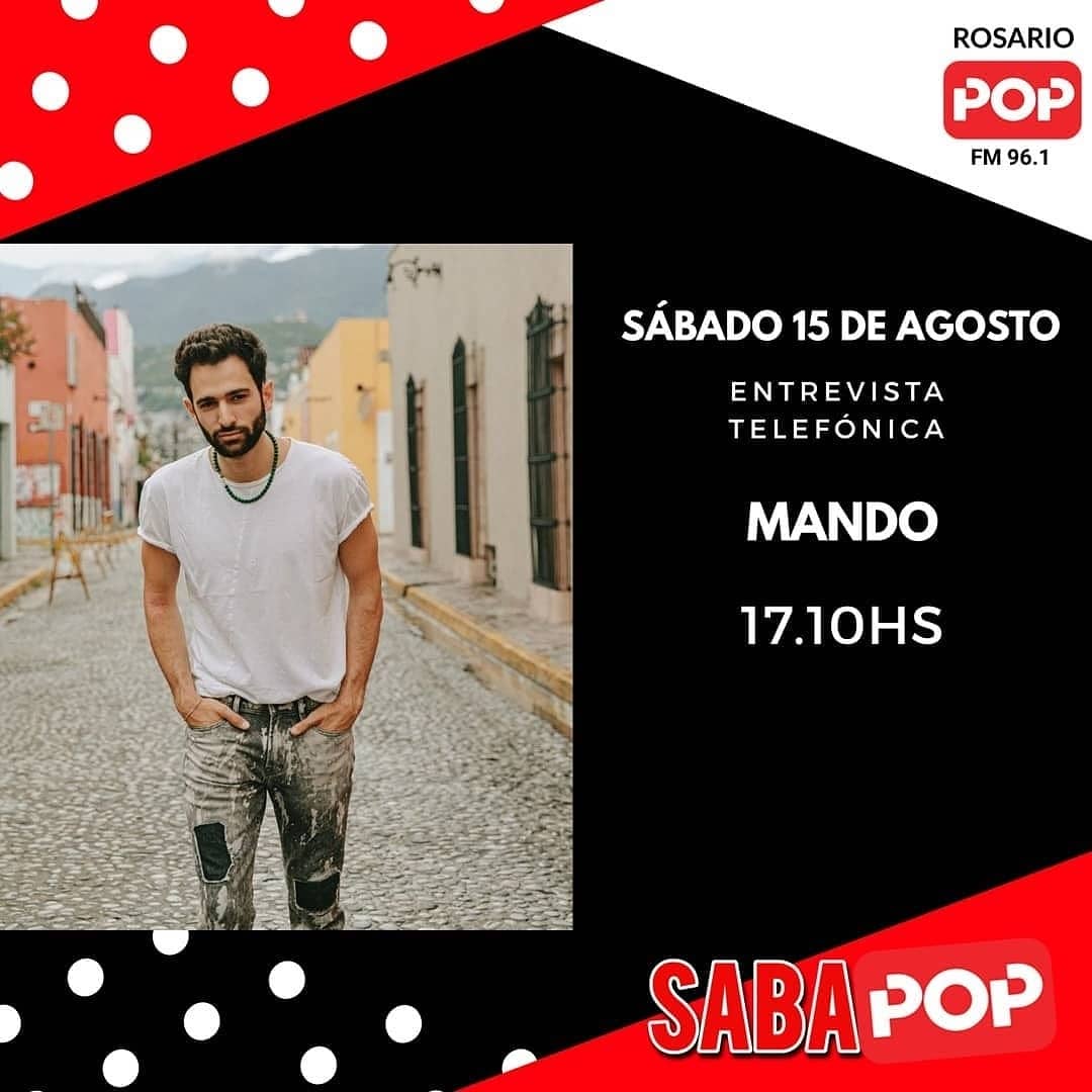 Comanders_MTY's tweet image. Este sábado 15 de agosto tenemos cita por SabaPop 96.1 FM
cxradio.com.ar/pop-rosario-96… a las:
2:10 pm hora 🇬🇹 🇨🇷 🇸🇻
3:10 pm hora 🇲🇽 🇵🇦 🇵🇪
4:10 pm hora 🇨🇱
5:10 pm hora 🇦🇷