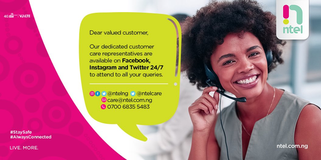 We are committed to giving you the best experience. Kindly reach out.

#LiveMore