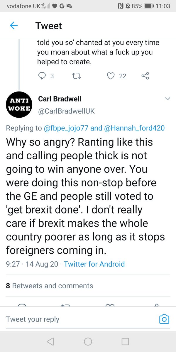 Everyday Racists *58. Carl . Carl seems to be a perfect example of one of those guys who thinks that being born British is a gift from god, although he himself seems like a work of satan or the unwanted side-effect of a lab experiment.