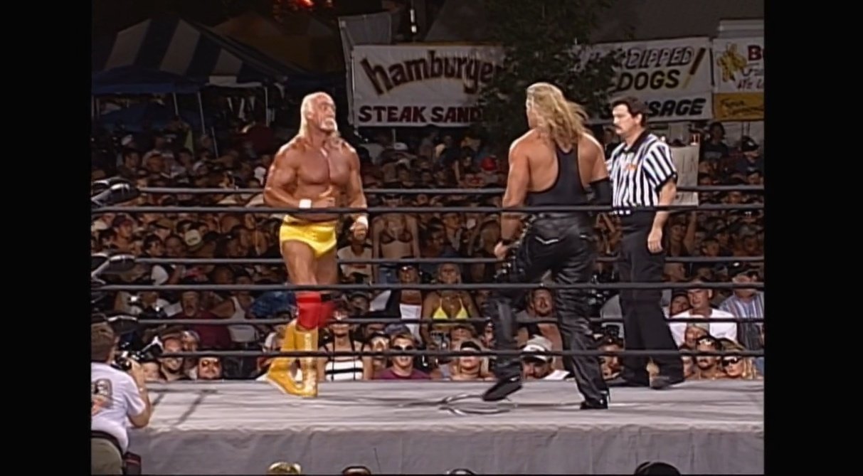 The Beermat su Twitter: "#OnThisDay in 1999, Hulk Hogan defeated Kevin Nash Road Wild in a retirement match. Nash was back to face Sid on Nitro on the 15th November......🤔 @