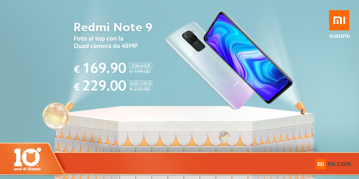 xiaomiItalia's tweet image. C'è qualcuno che ancora non conosce la famiglia #RedmiNote9? Fategli un bel regalo, approfittando degli sconti del Decimo Anniversario Xiaomi! bit.ly/10Anniversario…

Xiaomi is everywhere, quindi... cercate le altre offerte nel vostro negozio/sito preferito! #From10ToInfinity