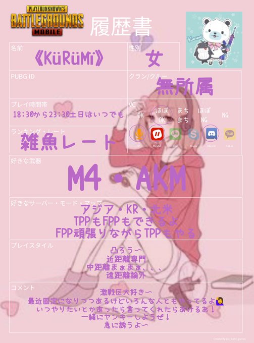 Pubg履歴書のtwitterイラスト検索結果