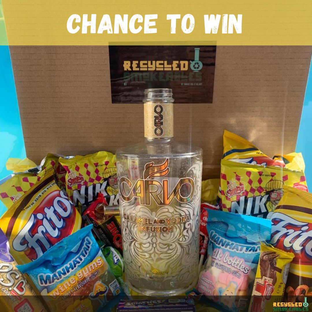 RSmokeables's tweet photo. To celebrate the launch of our website and twitter page☝️ we are running a giveaway 🙆🏽‍♀️ to win a @RSmokeables bong and snacks 💁🏽‍♀️

To enter:
☄️Follow @RSmokeables on twitter 
☄️RT this post
☄️Tag friends in the comments 

Winner will be announced on 21 August 2020💥 https://t.co/uYNRjj0ClO