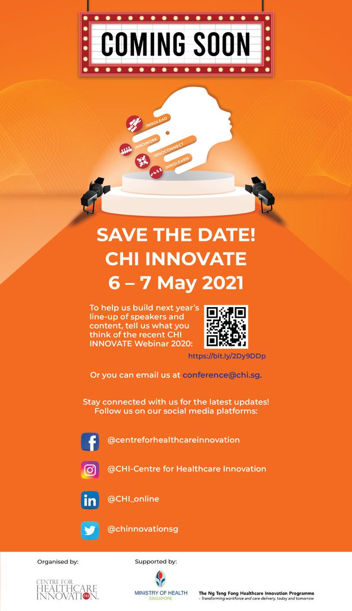 CHI INNOVATE 2021 happening from 6-7 May next year! Mark your calendars! #chiinnovate #theCHIfactor #innovate #healthcareworkers